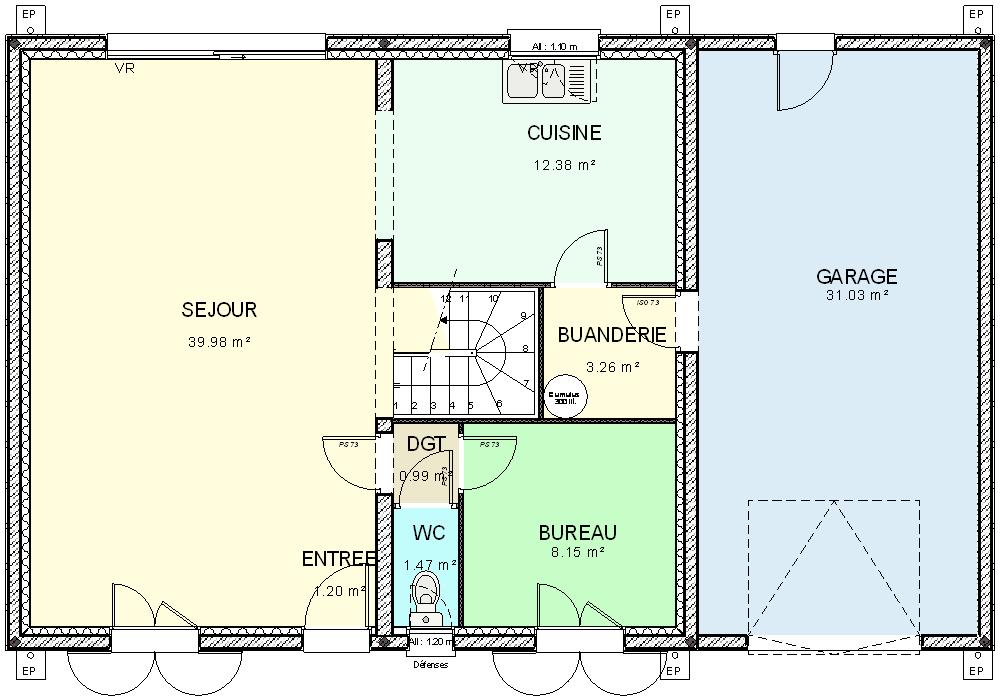 plan maison type